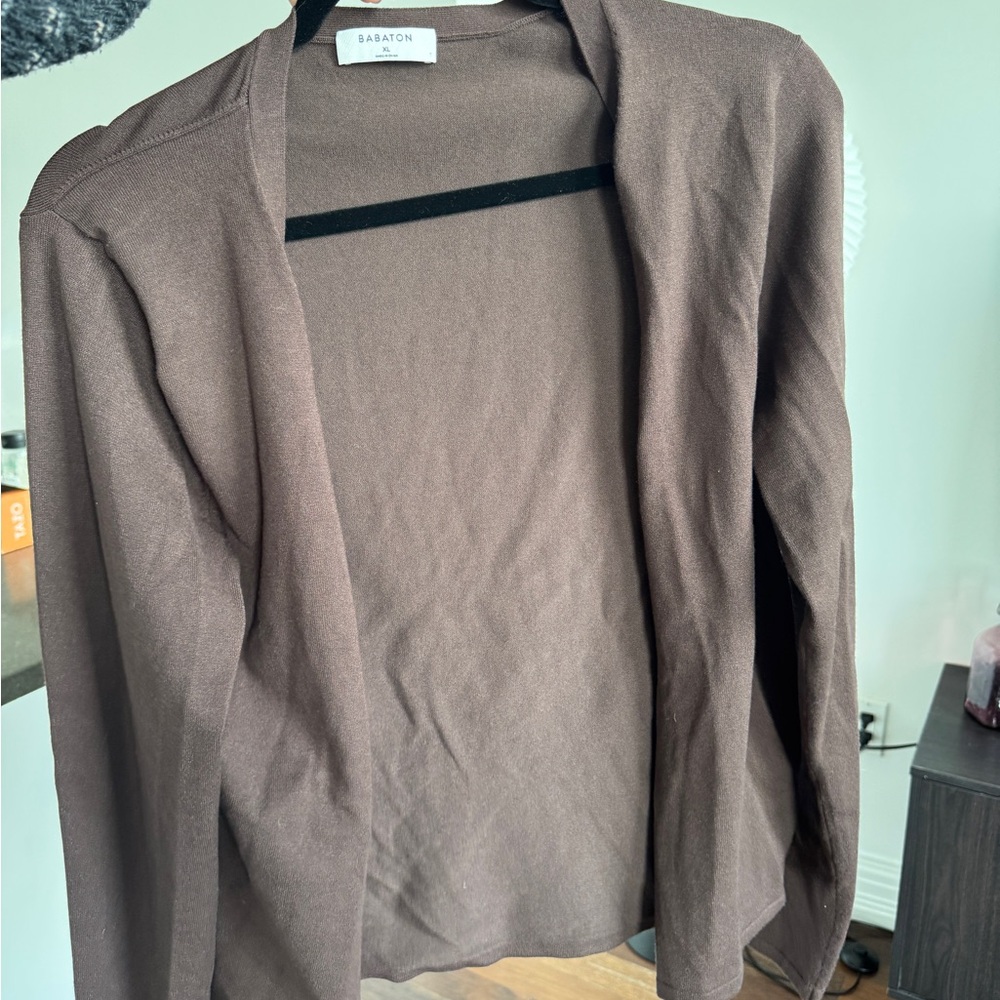 Babaton Brown Cardigan Sweater